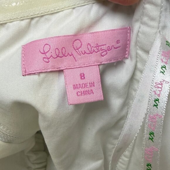 Lilly Pulitzer Vanna Strapless Dress 8 Fallin In Love Jacquard EUC - Picture 7 of 12